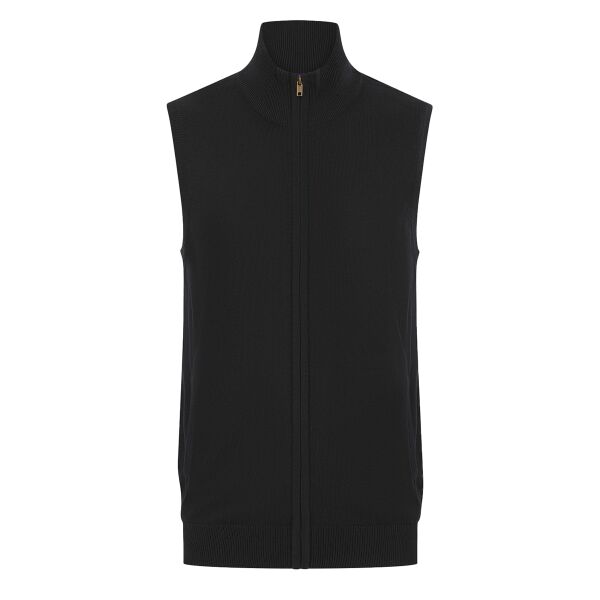 Sleeveless zip-through jumper Thumbnail