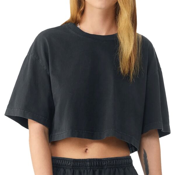 Women’s heavyweight washed cropped tee Thumbnail