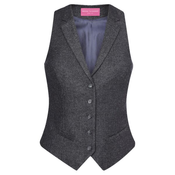 Brook Taverner Ladies Nashville Tweed Waistcoat Thumbnail